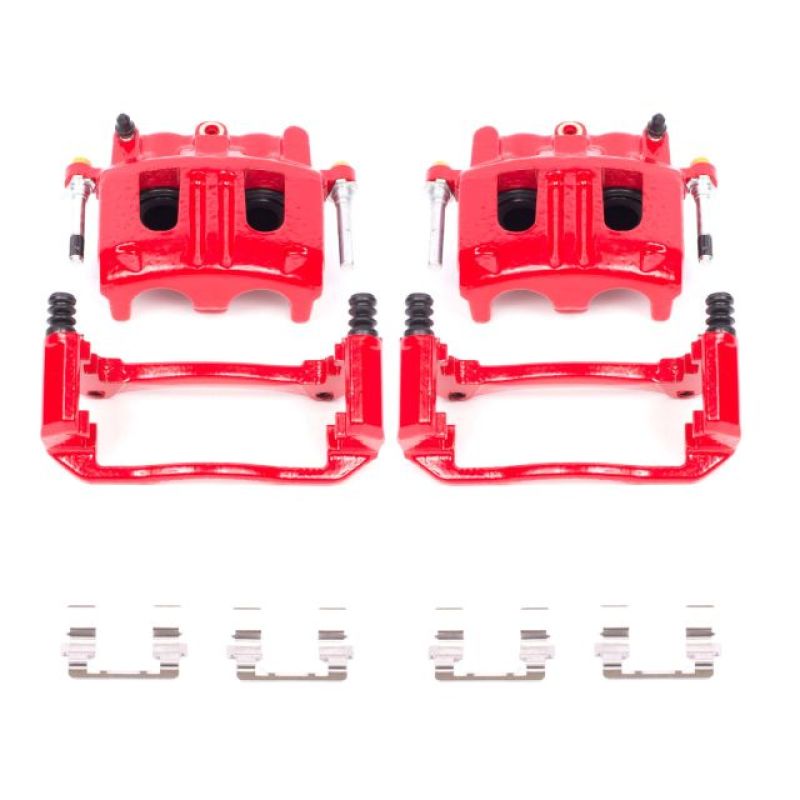 Power Stop 02-05 Ford Explorer Front Red Calipers w/Brackets - Pair - eliteracefab.com