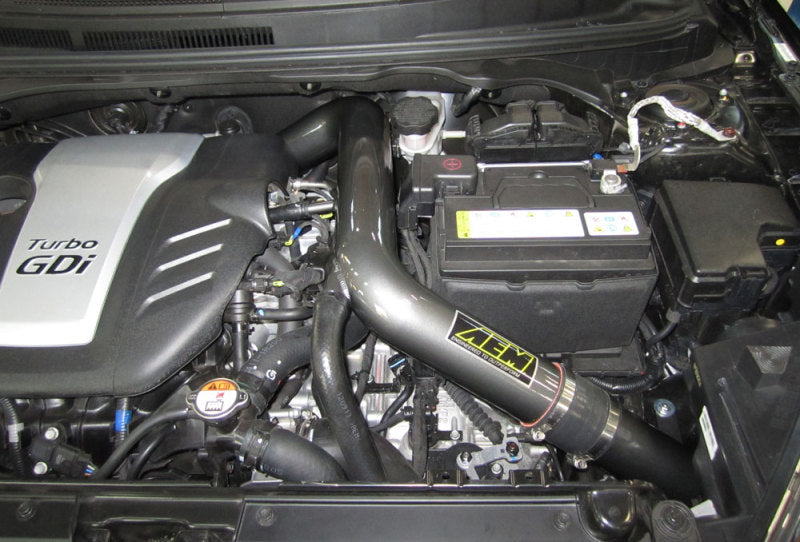 AEM 13 Hyundai Veloster Turbo 1.6L Polished Cold Air Intake - eliteracefab.com