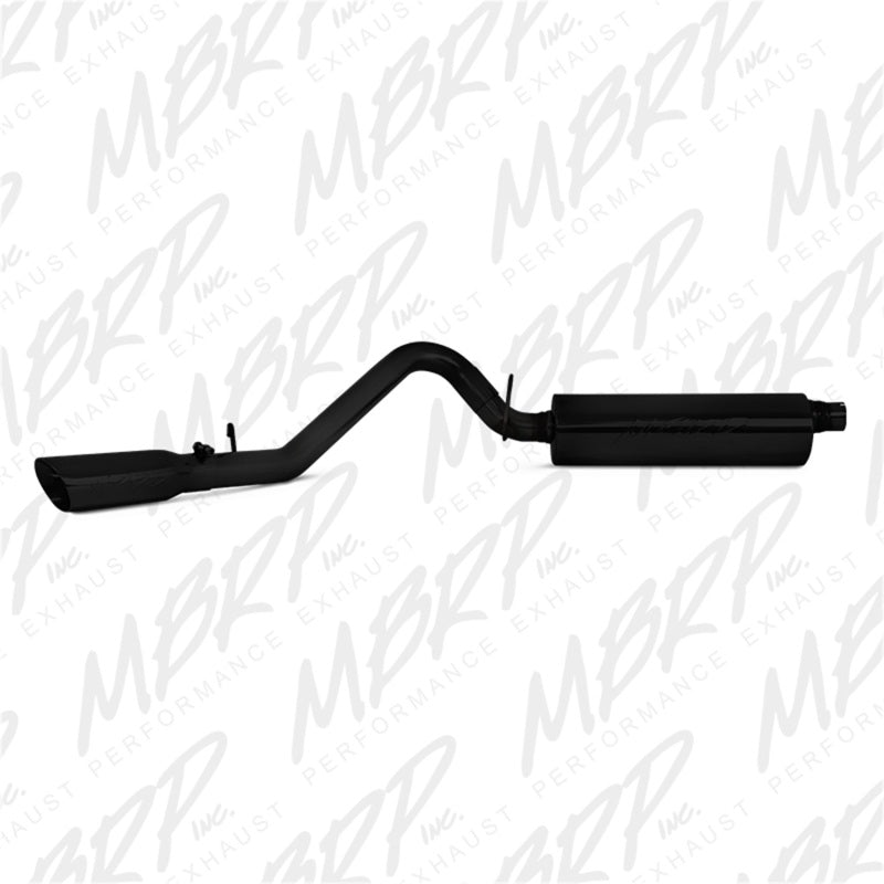 MBRP 97-99 Jeep Wrangler (TJ) Inline-4 2.5L, Inline-6 4.0L 2 1/2in Cat Back Single Side Black Coated - eliteracefab.com