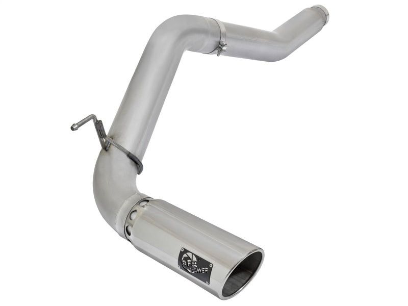 aFe Atlas Exhaust 5in DPF-Back Exhaust Aluminized Steel 2016 Nissan Titan XD V8-5.0L w/ Polished Tip aFe