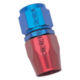 Russell Performance -4 AN Red/Blue Straight Full Flow Hose End