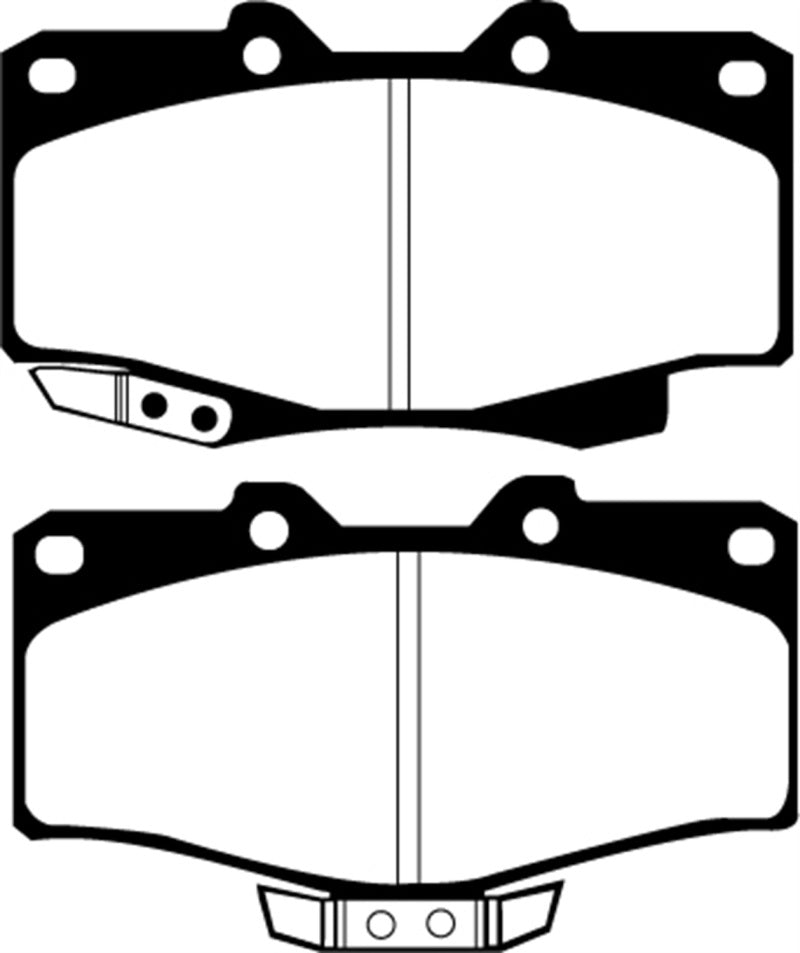 EBC 90-91 Toyota 4 Runner 2.4 Yellowstuff Front Brake Pads - eliteracefab.com