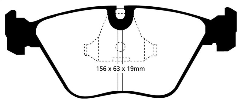 EBC 92-95 BMW M3 3.0 (E36) Redstuff Front Brake Pads - eliteracefab.com