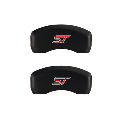MGP 4 Caliper Covers Engraved Front & Rear No bolts/ST Red finish silver ch MGP