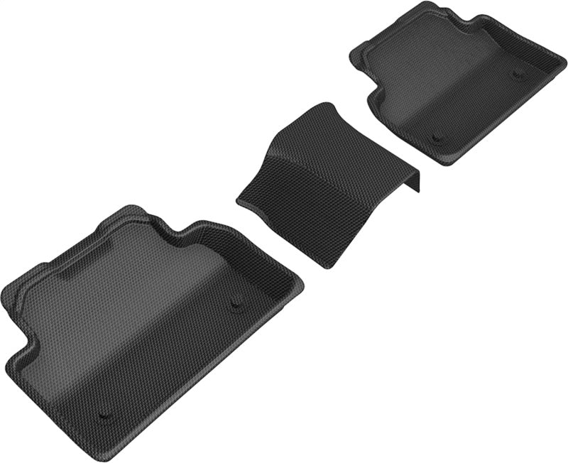 3D MAXpider L1JG01321509 18-20 Jaguar E-Pace Kagu 2nd Row Floormats - Black