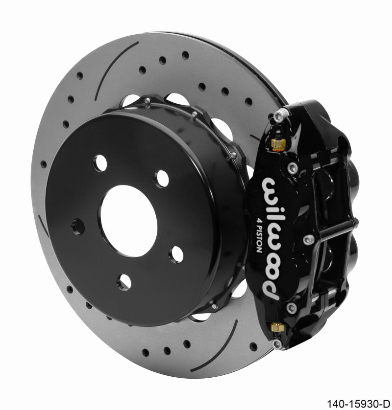 Wilwood Superlite 4R Rear Brake Kit 14.00 Black 2018-Up Jeep JL SRP w/Lines Wilwood