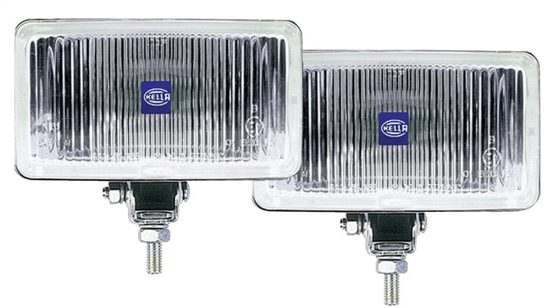 Hella 450 H3 12V SAE/ECE Fog Lamp Kit Clear - Rectangle (Includes 2 Lamps) - eliteracefab.com