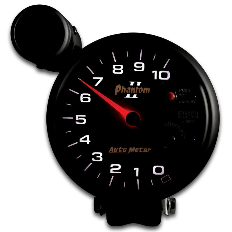 Autometer 5 inch Pedestal Mount 10000 RPM Shift-Lite Tachometer 7599