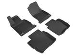 3D Maxpider 12-18 Maserati Granturismo Sport Kagu Floor Mat- Black R1 R2