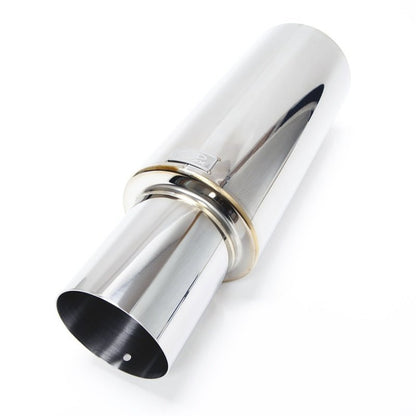 BLOX Racing 63.5mm N1 304 SS Universal Exhaust Muffler w/ Straight Tip BLOX Racing