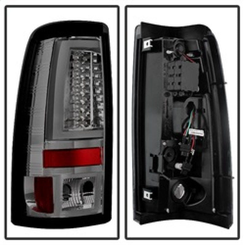 Spyder Chevy Silverado 1500/2500 99-02 Version 2 LED Tail Lights - Smoke ALT-YD-CS99V2-LED-SM - eliteracefab.com