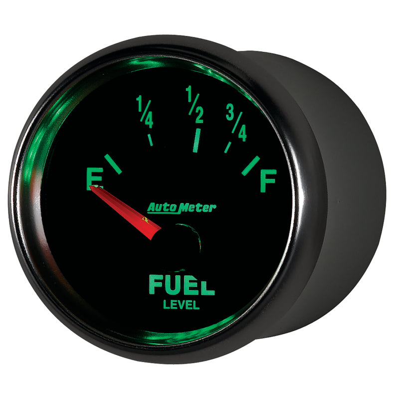 AutoMeter Gauge Fuel Level 2-1/16in. 73 Ohm(e) to 10 Ohm(f) Elec Gs 3815