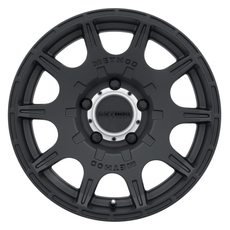 Method MR308 Roost 17x8.5 0mm Offset 5x5 71.5mm CB Matte Black Wheel - eliteracefab.com