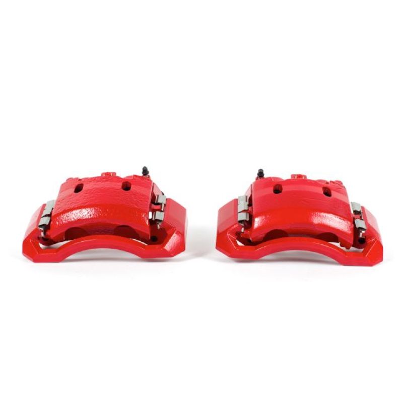 Power Stop 06-08 Dodge Ram 1500 Front Red Calipers w/Brackets - Pair - eliteracefab.com