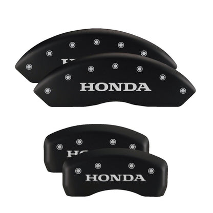 MGP 4 Caliper Covers Engraved Front & Rear MGP Black finish silver ch MGP