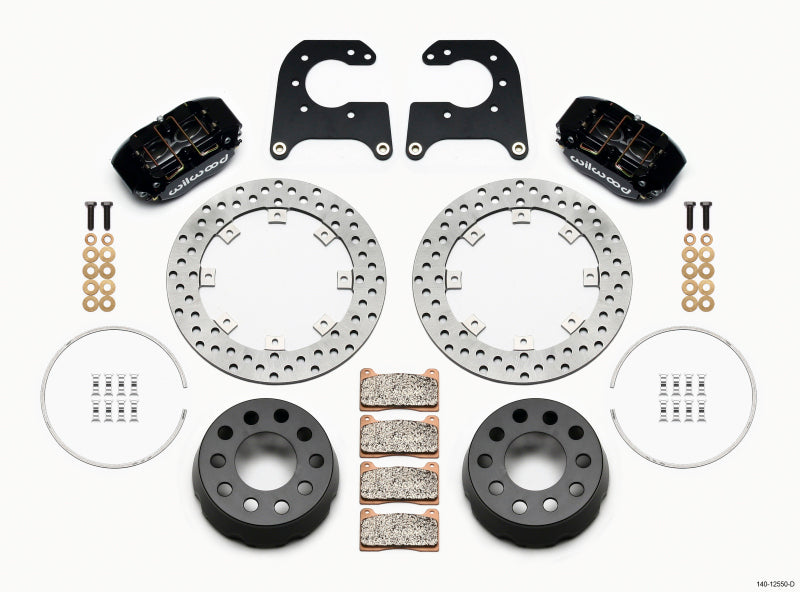 Wilwood Dynapro Lug Mount Single Rear Dynamic Kit SA Drilled 58-64 Olds/Pont .690in Studs Wilwood