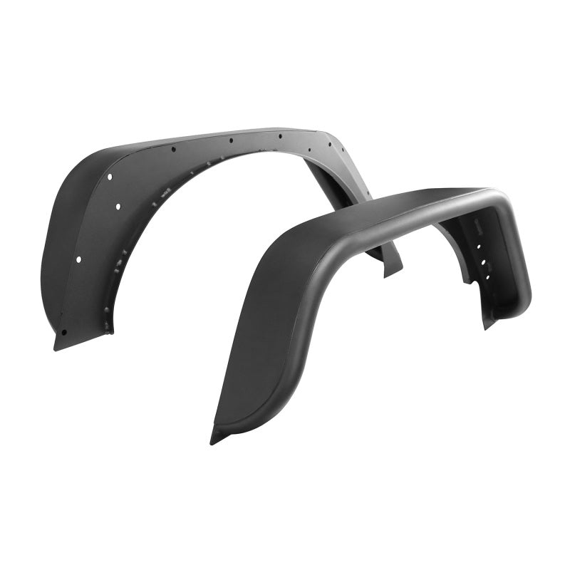 Westin/Snyper 07-17 Jeep Wrangler Tube Fenders - Rear - Textured Black - eliteracefab.com