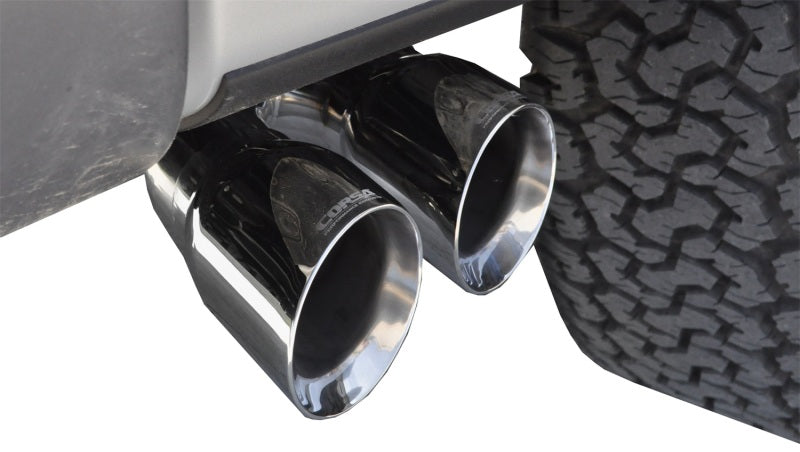 Corsa 11-13 Ford F-150 Raptor 6.2L V8 Polished Sport Cat-Back Exhaust CORSA Performance