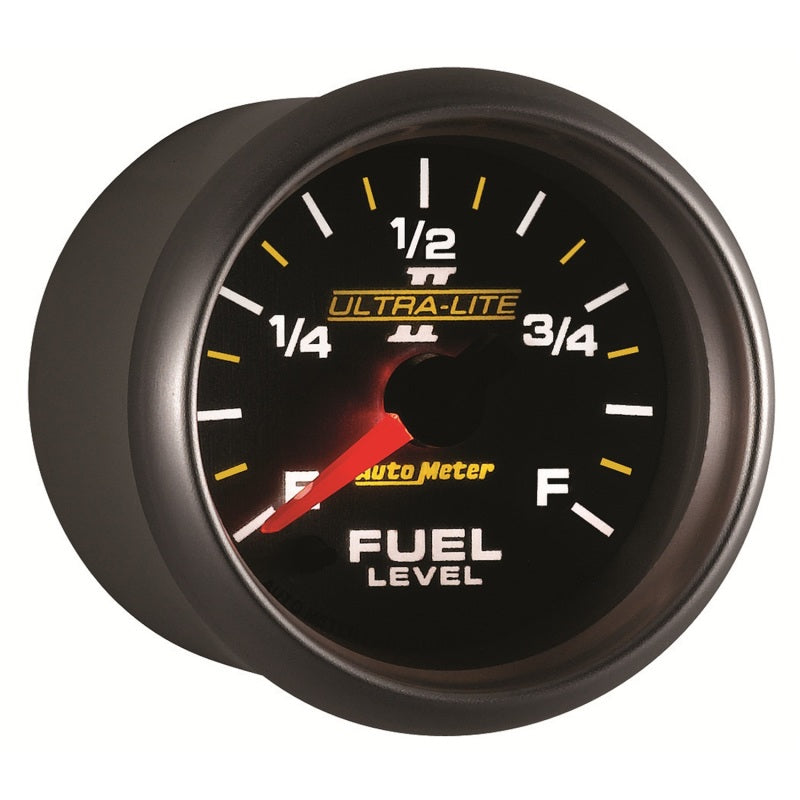 Autometer Ultra-Lite II 2-1/16in 0-280 Ohm Programmable Fuel Level Gauge 4910
