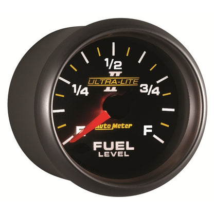 Autometer Ultra-Lite II 2-1/16in 0-280 Ohm Programmable Fuel Level Gauge 4910