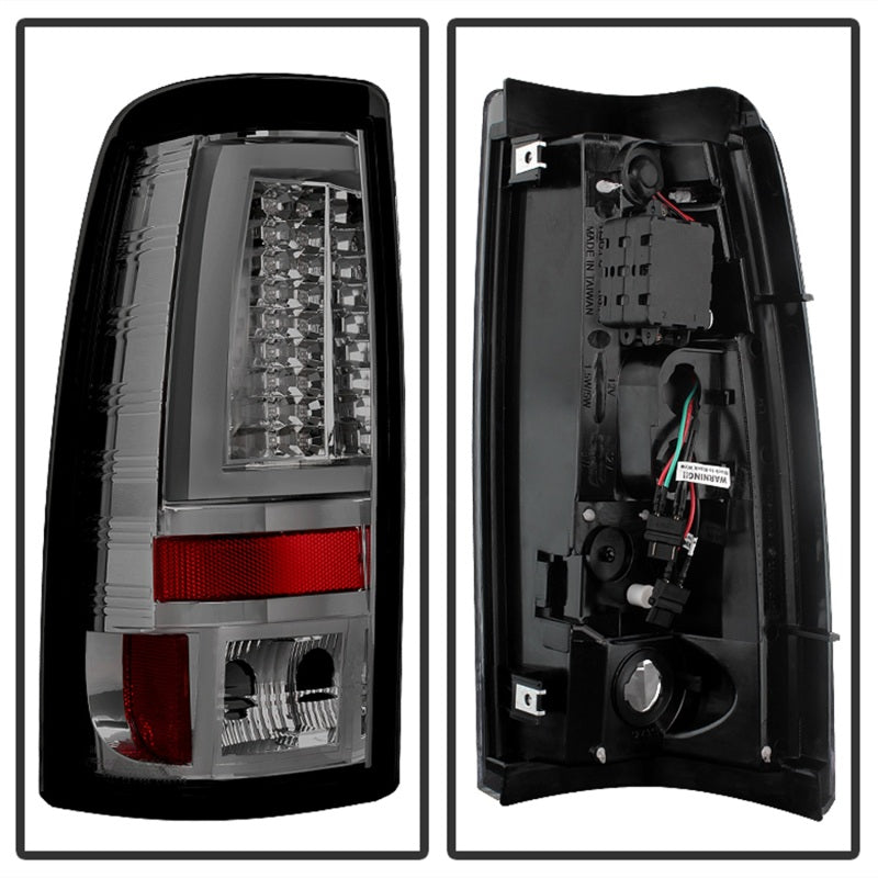 Spyder Chevy Silverado 1500/2500 99-02 Version 2 LED Tail Lights - Smoke ALT-YD-CS99V2-LED-SM - eliteracefab.com