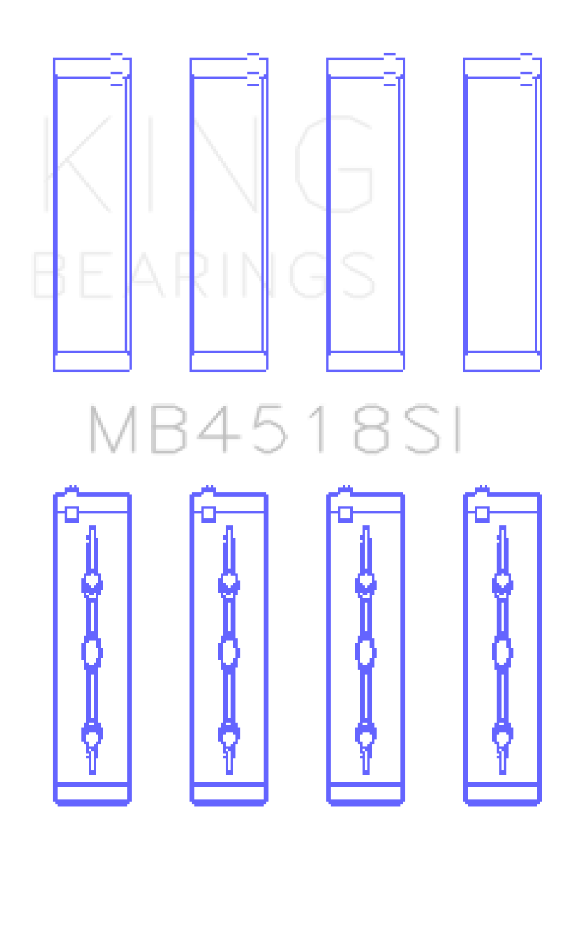 King 11-20 Chrysler 300 / Dodge Grand Caravan (Size +0.25mm) Main Bearing Set King Engine Bearings
