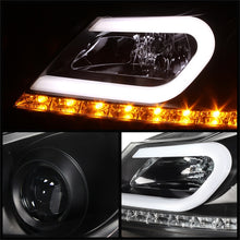 Load image into Gallery viewer, Spyder Mercedes Benz W204 C-Class 12-13 Projector Halogen Model- DRL Blk PRO-YD-MBW20412-DRL-BK - eliteracefab.com