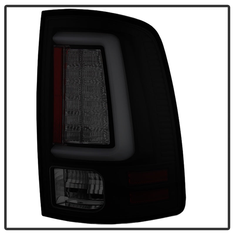 Spyder 09-16 Dodge Ram 1500 Light Bar LED Tail Lights - Black Smoke ALT-YD-DRAM09V2-LED-BSM - eliteracefab.com