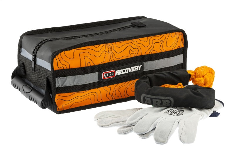 ARB Micro Recovery Bag Orange/Black Topographic Styling PVC Material - eliteracefab.com