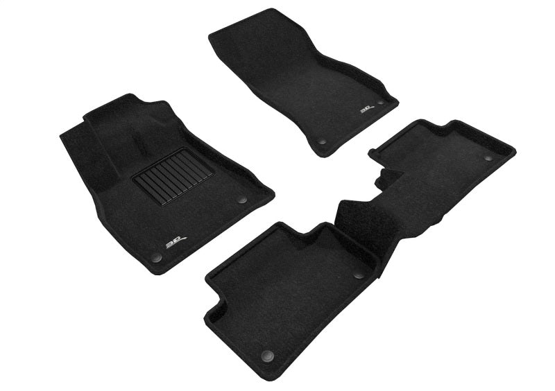 3D MAXpider L1AD04704709 18-23 Audi Q5/SQ5 (FY/80A) / 21-23 Q5 PHEV Elegant Floor Liner R1 & R2 - Black