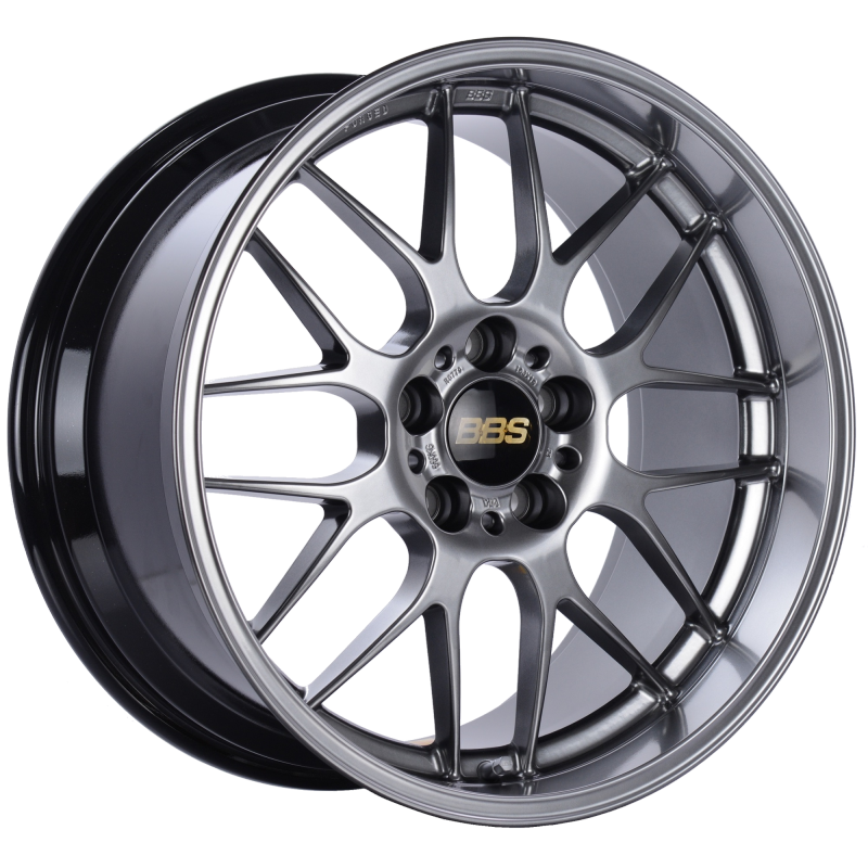 BBS RG-R 18x8.5 5x120 ET13 Diamond Black Wheel -82mm PFS/Clip Required BBS