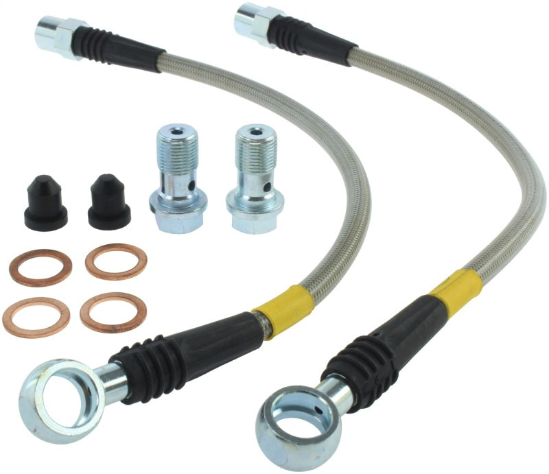 StopTech 07-08 Audi RS4 Rear Stainless Steel Brake Line Kit - eliteracefab.com