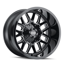 Load image into Gallery viewer, Mayhem 8107 Cogent 20x10 / 6x135 BP / -19mm Offset / 106mm Hub Black w/ Milled Spokes Wheel