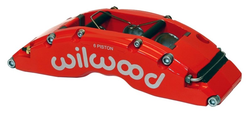 Wilwood Caliper-TC6R-Red 1.88/1.62/1.62in Pistons 1.38in Disc Wilwood