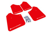 Rally Armor UR Mudflaps Red Urethane White Logo 2002-2007 Impreza / 2002-2007 WRX / 2004-2007 STI