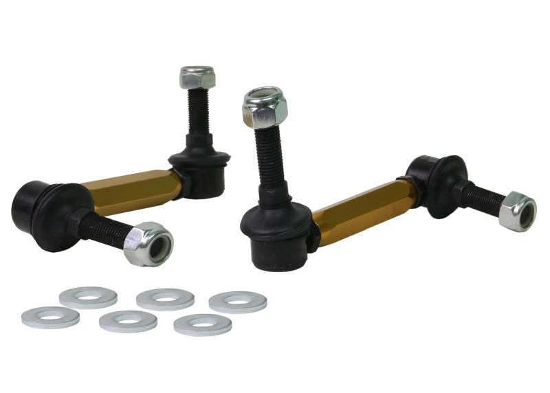 Whiteline 06-09 Toyota FJ Cruiser GSJ10 / 09+ GSJ15 Front Adjustable Heavy Duty Sway Bar Link Kit - eliteracefab.com