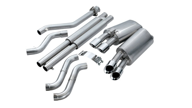 Corsa 92-95 Chevrolet Corvette C4 5.7L V8 LT1 Sport Cat-Back Exhaust w/ Twin 3.5in Polished Tips - eliteracefab.com