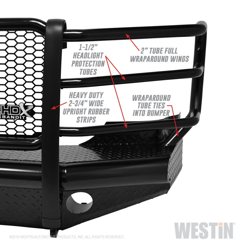 Westin/HDX Bandit 11-16 Ford F-250 / F-350 Front Bumper - Black - eliteracefab.com