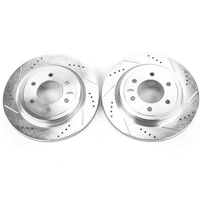 Power Stop 18-19 Ford Expedition Rear Evolution Drilled & Slotted Rotors - Pair - eliteracefab.com