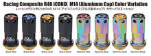 Load image into Gallery viewer, Project Kics 14x1.25 R40 Iconix Lock &amp; Lug Nuts - Black w/Blue Cap (16+4 Locks)