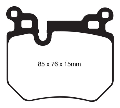 EBC 08-10 BMW 135 3.0 Twin Turbo Yellowstuff Rear Brake Pads - eliteracefab.com