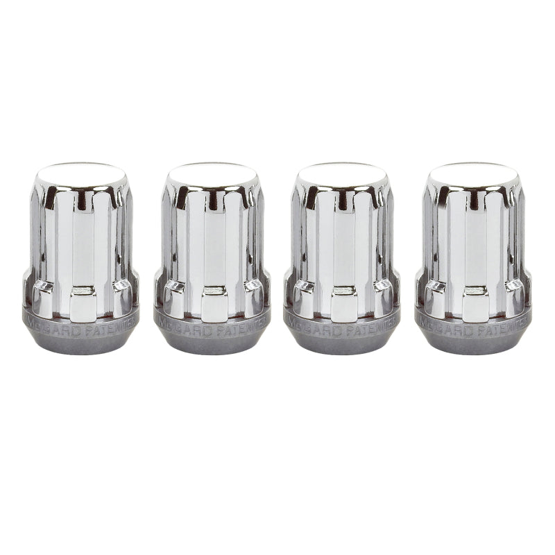 McGard SplineDrive Lug Nut (Cone Seat) M12X1.25 / 1.24in. Length (4-Pack) - Chrome (Req. Tool) - eliteracefab.com