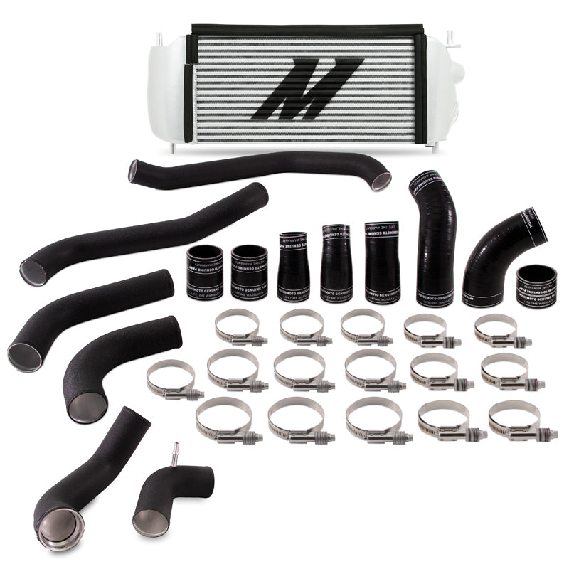 Mishimoto 2017+ Ford F150 3.5L EcoBoost Performance Intercooler Kit - Silver Cooler Black Pipes Mishimoto