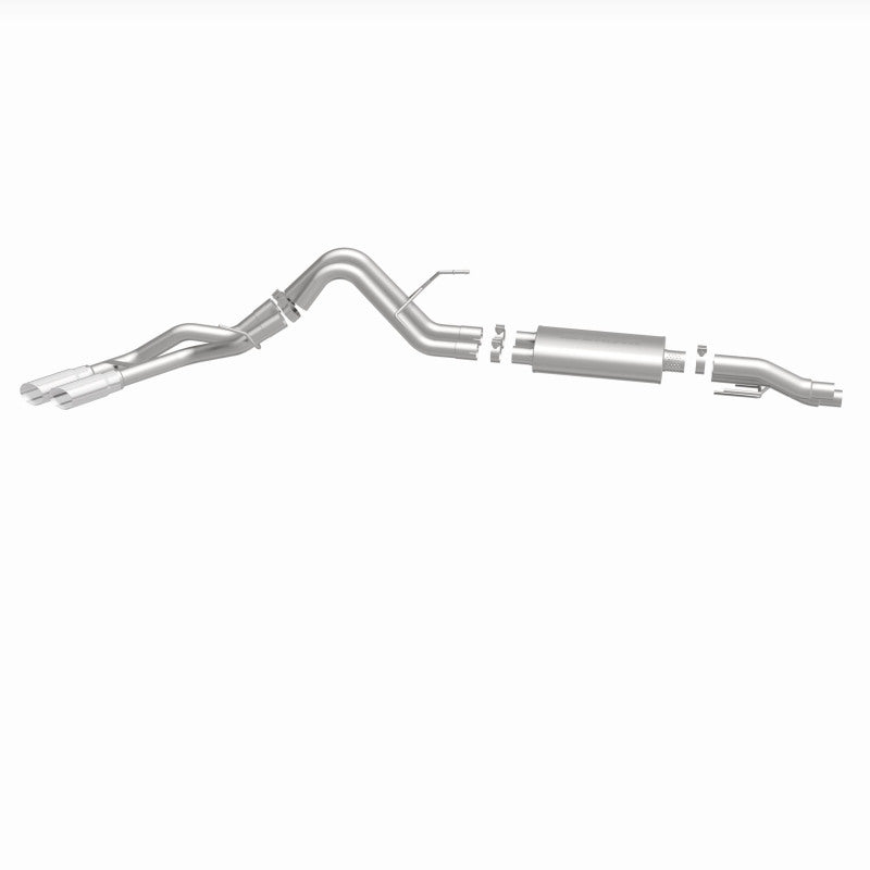 MagnaFlow 11 Ford F-150 3.7L/5.0L/6.2L SS Catback Exhaust Dual Same Side Exit w/ 3.5in SS Tips Magnaflow