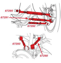 SPC Performance Honda/Acura Rear Adjustable Arms (Set of 5) - eliteracefab.com