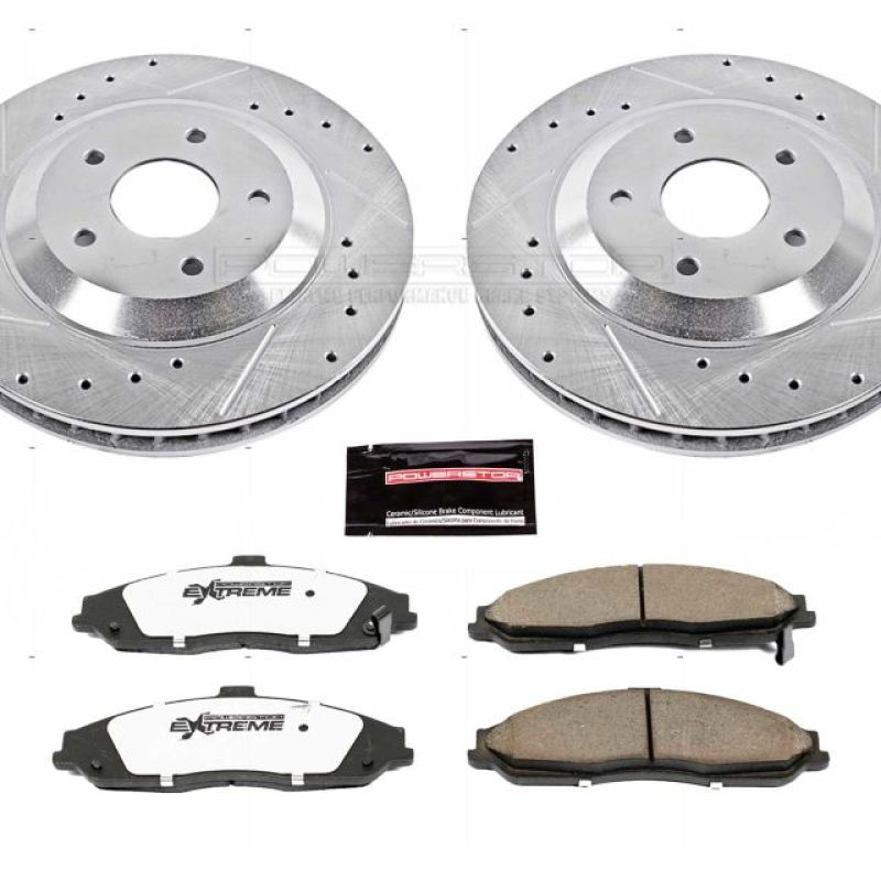 Power Stop 2004 Cadillac XLR Front Z26 Street Warrior Brake Kit - eliteracefab.com