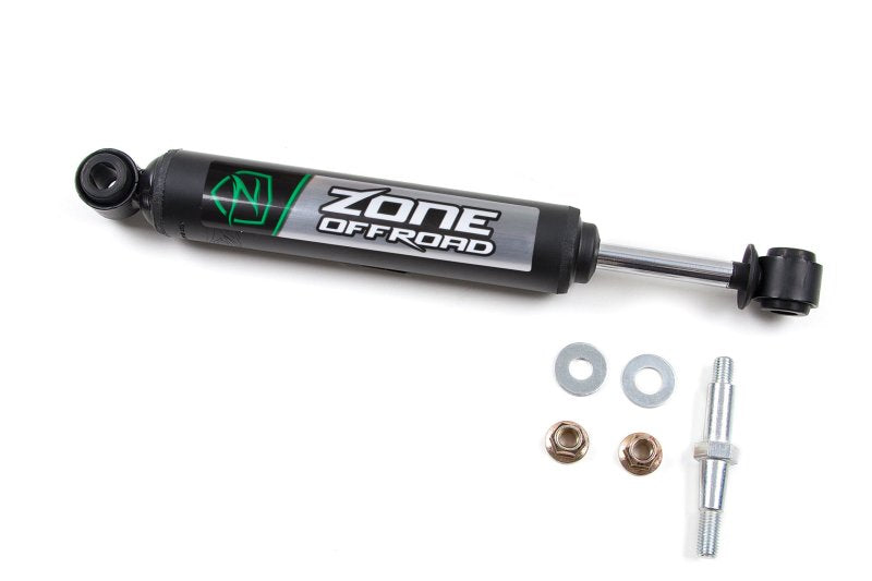 Zone Offroad Jeep Wrangler YJ/TJ Single Steering Stabilizer - Black - eliteracefab.com