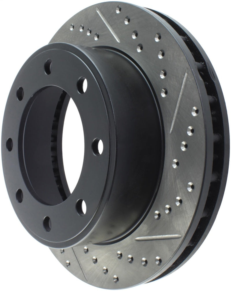 StopTech 00-05 Ford Excursion 4WD / 99-04 F250/F350 Pickup Front Slotted & Drilled Left Rotor Stoptech