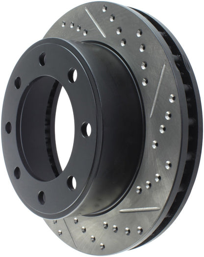 StopTech 00-05 Ford Excursion 4WD / 99-04 F250/F350 Pickup Front Slotted & Drilled Left Rotor Stoptech