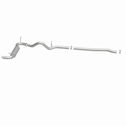 MagnaFlow 12-14 Jeep Wrangler 4dr Single Straight Rear P/S Exit Stainless C/B Performance Exhaust Magnaflow